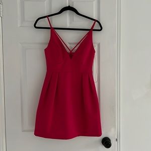 Hot pink dress